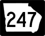 State Route 247 marker