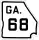 State Route 68 marker