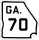 State Route 70 marker