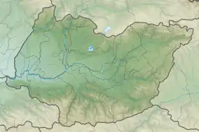 Map showing the location of Sakajia Cave Natural Monument