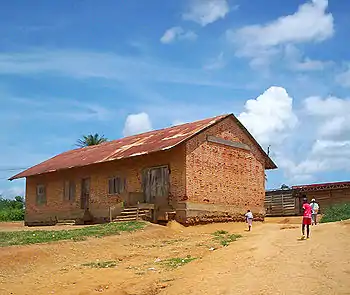 German building now used as a school in Ambam