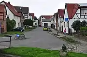 Mini-roundabout in Uftrungen, Germany