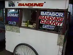 Siomay and batagor cart.