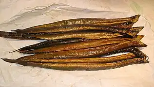 Smoked eels