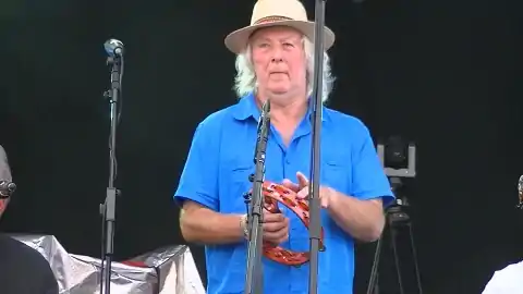 Gerry Conway performing at Fairport's Cropredy Convention 2014