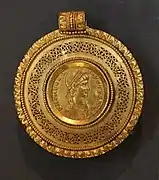 Roman gold medallion