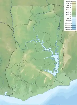 Location of the Qodesh in Ghana is located in Ghana