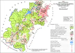 Map of Ghatigaon CD block