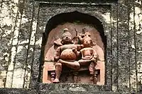 Terracotta plaque in the Shiva deul