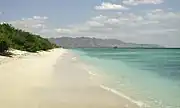 Image 104The beach at Gili Meno with Lombok in the distant background (from Tourism in Indonesia)