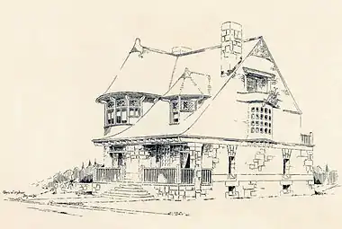 Gilman House in Chicago, Illinois, 1888, demolished