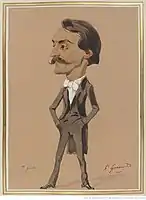 Eugène Giraud, caricature of Gérôme, between 1858 and 1870