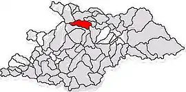 Location in Maramureș County