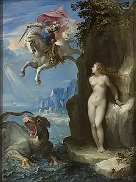 Perseus and Andromeda, by Giuseppe Cesari, 1592.