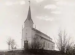 View of the church in the late 1800s