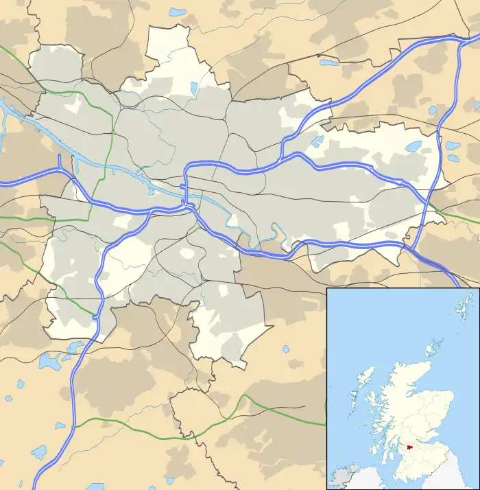 Provanhall is located in Glasgow council area