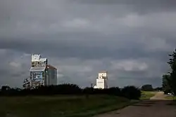 Grain elevators in Glenside