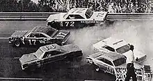 Charlie Glotzbach (72) avoided this incident and finished fourth.