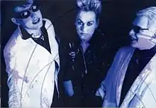 Left to right: Robert Smith, Jeanette Landray and Steven Severin