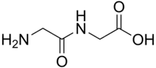 Skeletal formula of glycylglycine