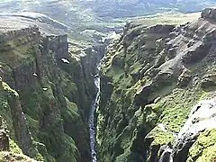 Downstream view of the canyon