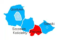 Location within Gostynin County