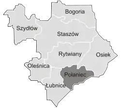 Location of Gmina Połaniec