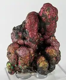 Iridescent goethite, Filón Sur Mine, Tharsis, Huelva, Spain