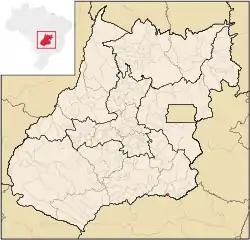 Location of Anhanguera in Goiás