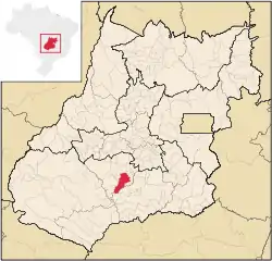 Location in Goiás  state