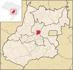 Location in Goiás  state