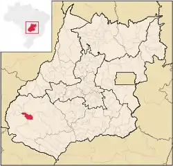 Location in Goiás  state