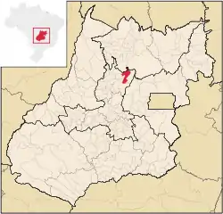 Location in Goiás  state