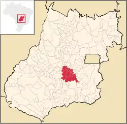 Location in the state of Goiás