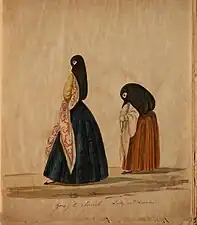 Going to church by Pancho Fierro, c. 1850-60