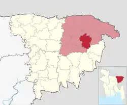 Location of Golapganj