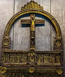 The golden altar of Lisbjerg Church built c. 1125-1150