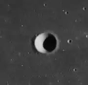 Lunar Orbiter 4 image of Golgi (Schiaparelli D)