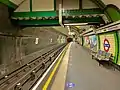 Northbound platform looking north after refurbishment