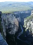 The Verdon Gorge is a popular destination for kayaking