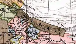 Map of Nepal