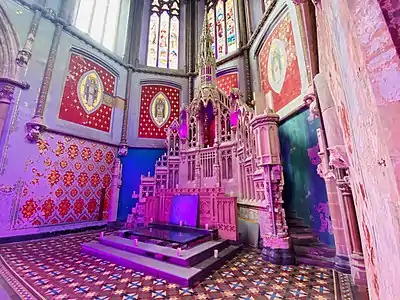 Peter Paul Pugin's ornate high altar