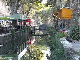 The Quai de la Fontaine in Goudargues