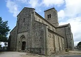 The church in Gourdon