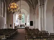 Interior view of the church