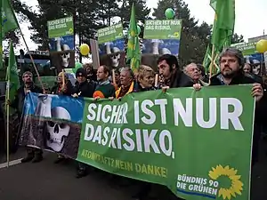 Image 74Anti-nuclear protest near nuclear waste disposal centre at Gorleben in northern Germany (from Nuclear power)