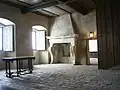 Room with fireplace