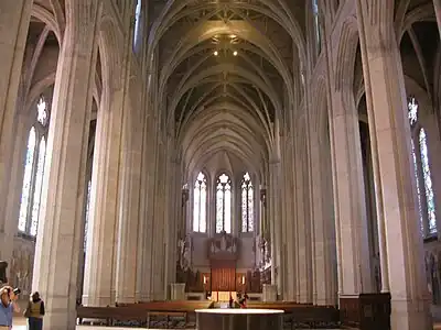 Interior of Grace Cathedral in San Francisco (1910–1964)