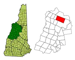 Location in Grafton County, New Hampshire