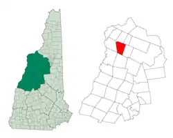 Location in Grafton County, New Hampshire